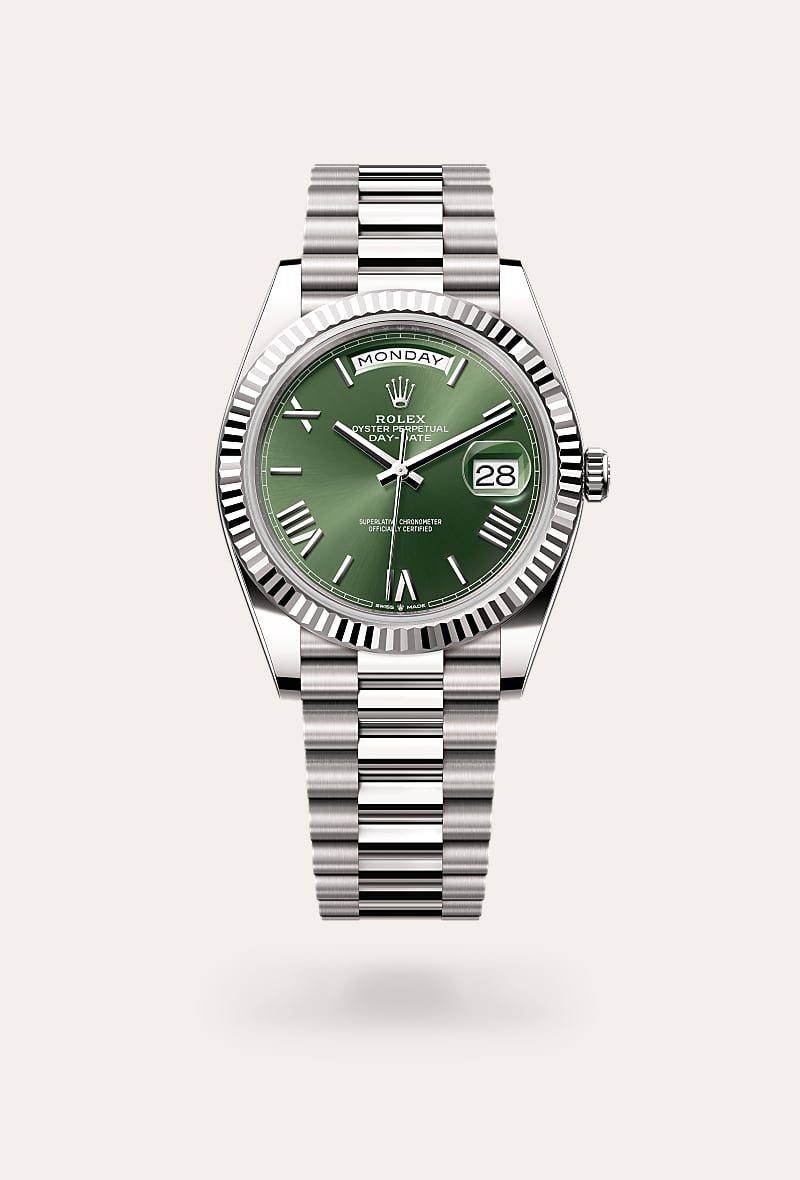 Rolex Day-Date 40 in 18 kt white gold, M228239-0033 | Juwelier Wempe