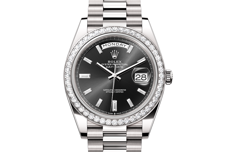 rolex day date 40mm white gold