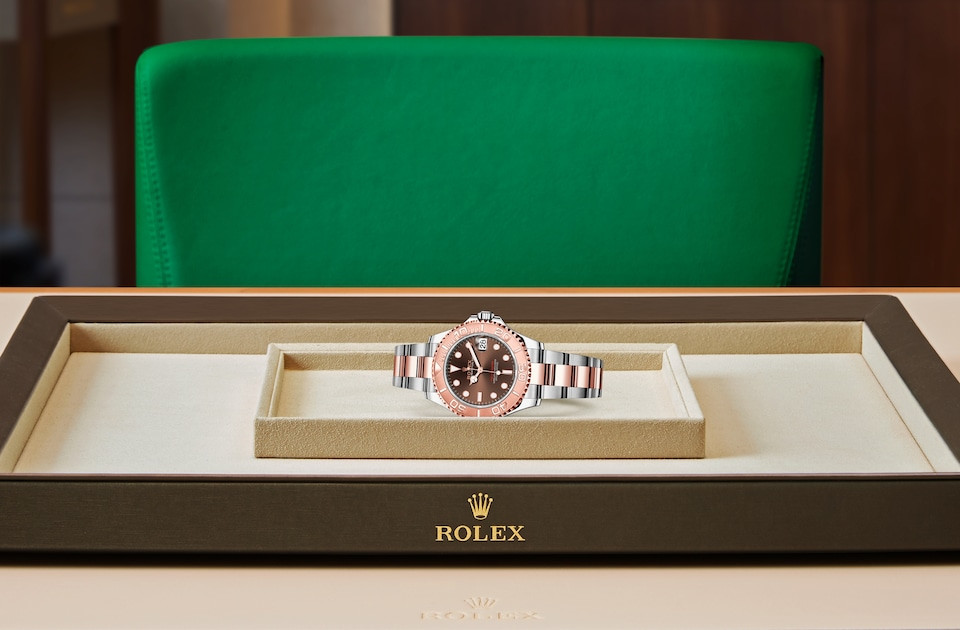 Rolex yacht master 37 rose outlet gold