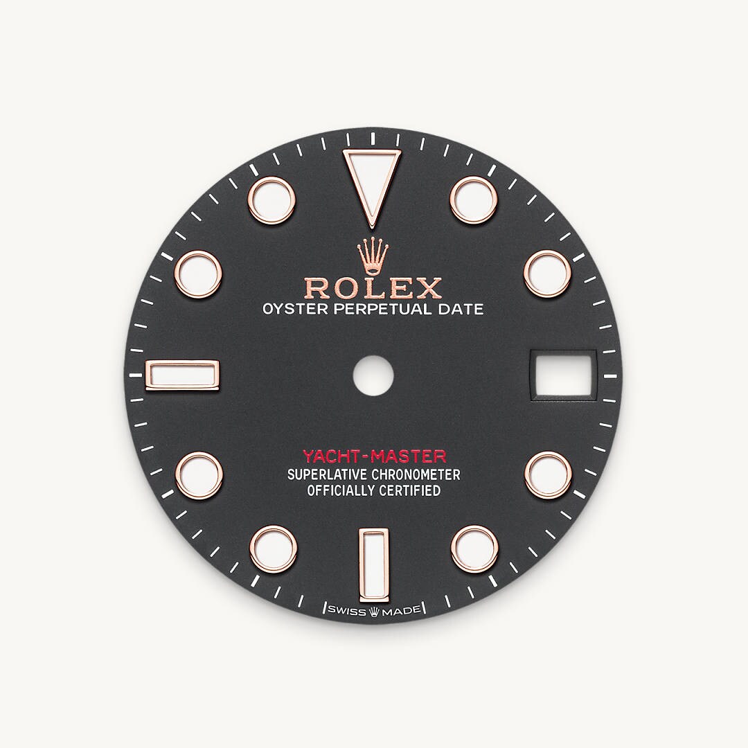 Intense black dial