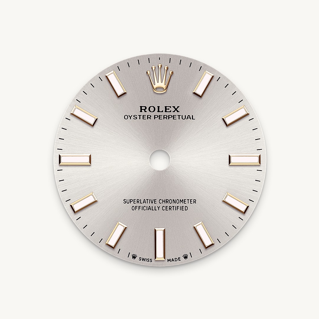 Silver dial