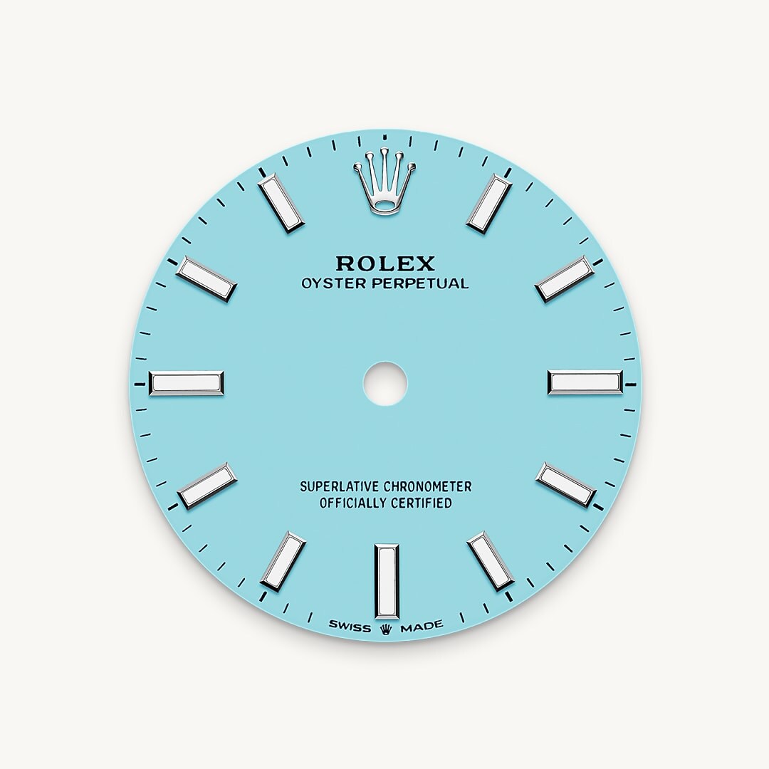 Turquoise blue dial