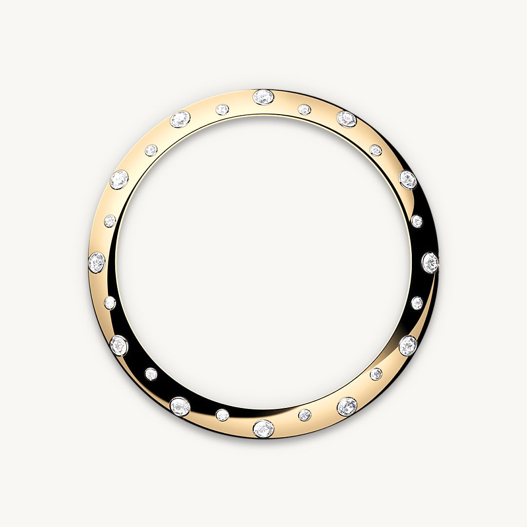 Diamantbesetzte Lünette