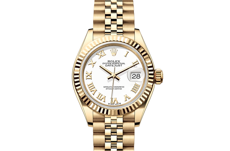 rolex datejust 28mm yellow gold