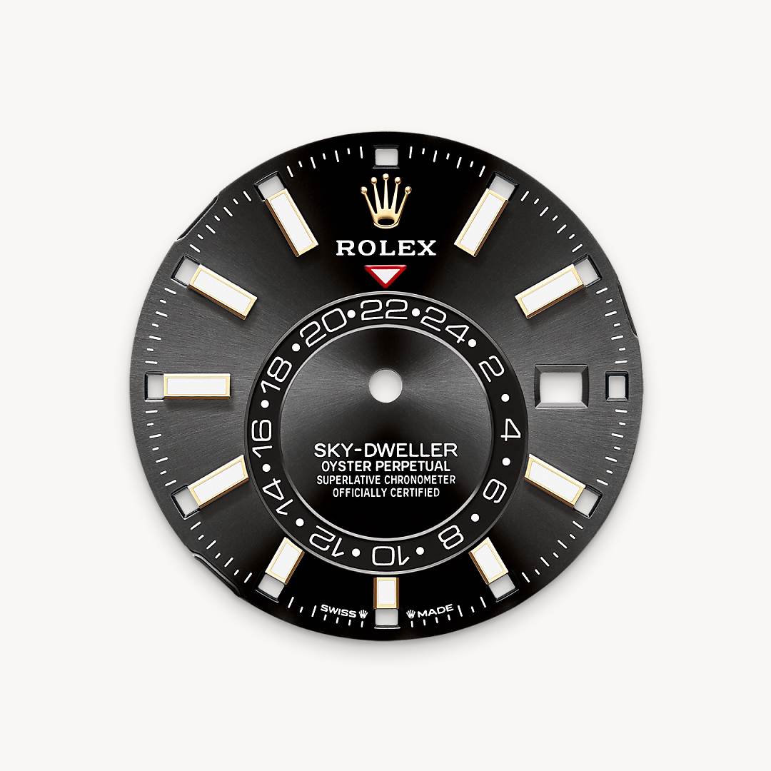 Bright black dial