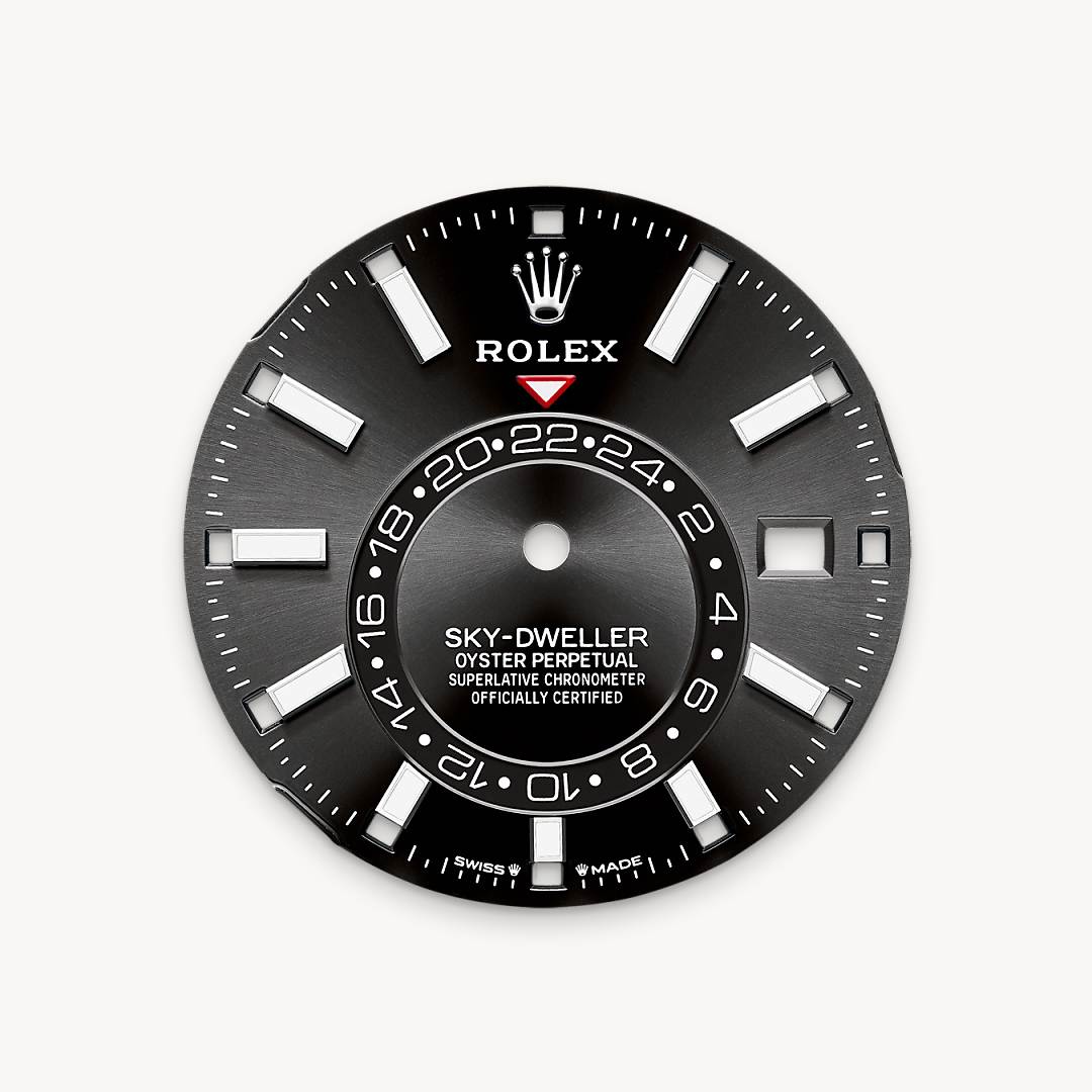 Bright black dial