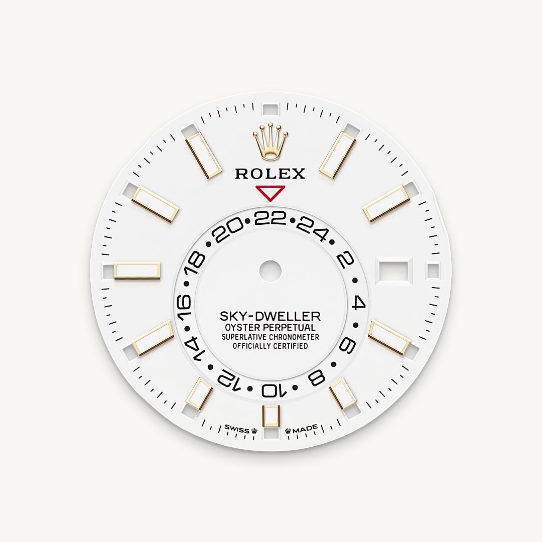 Intense white dial