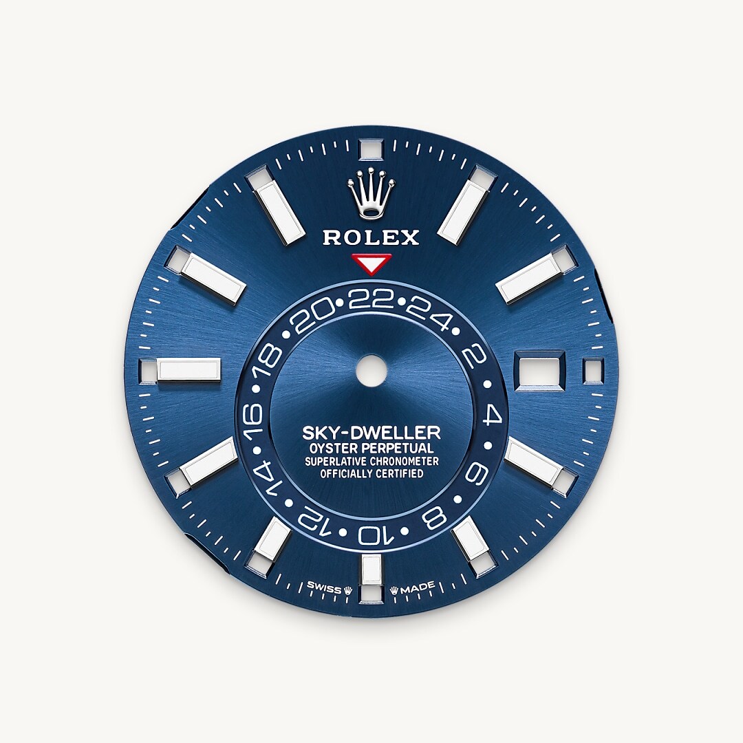 Strahlend blaues Zifferblatt