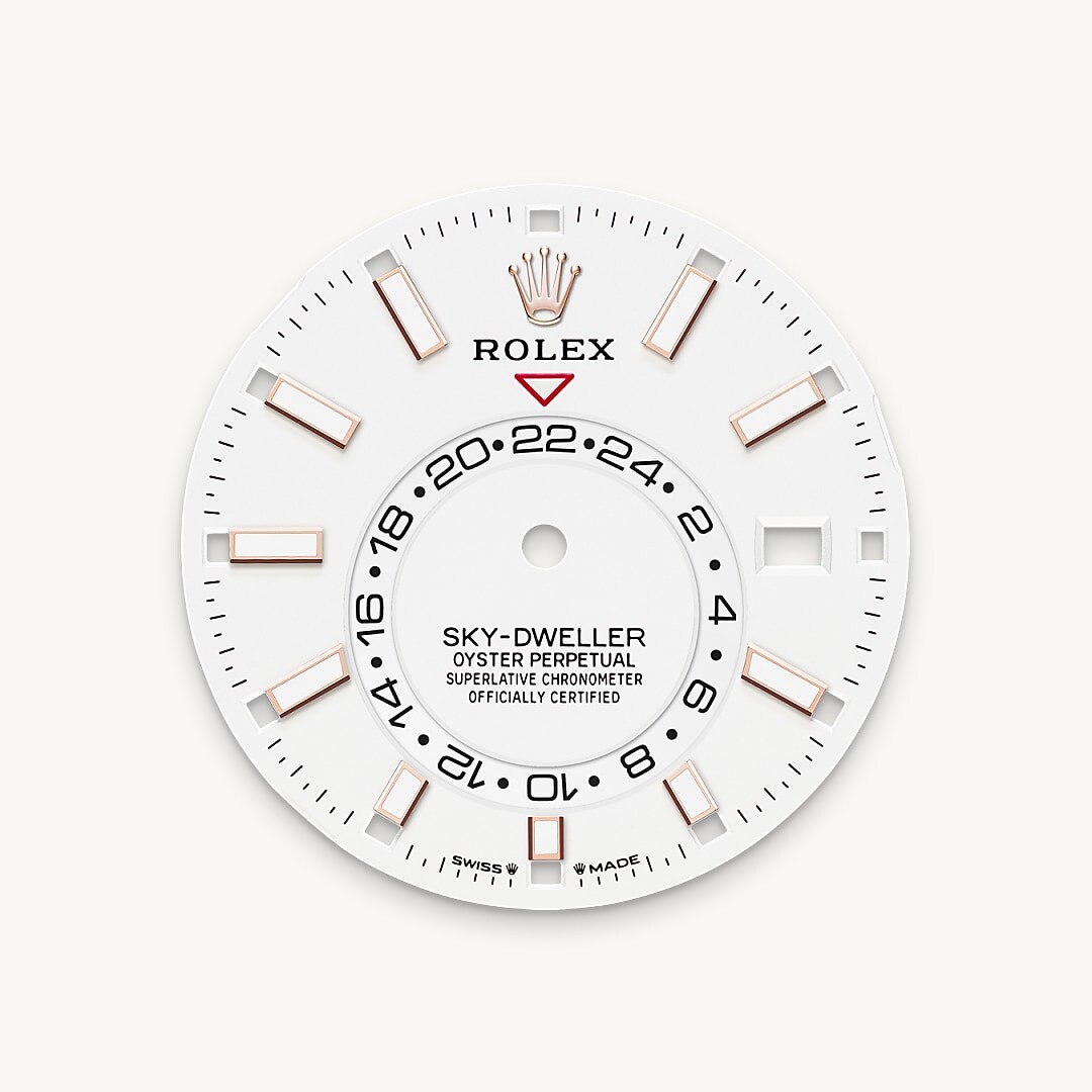 Intense white dial