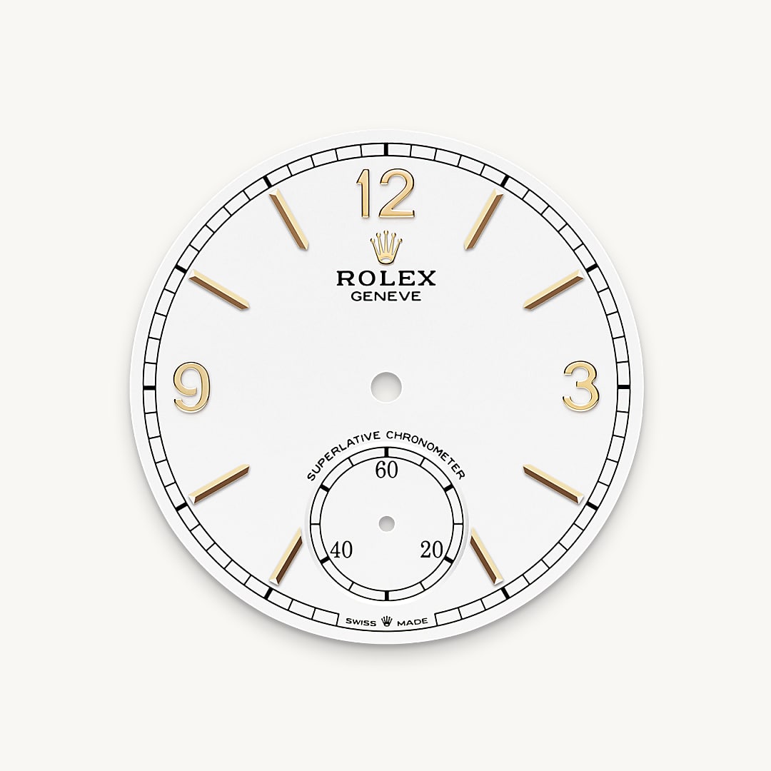 Intense white dial