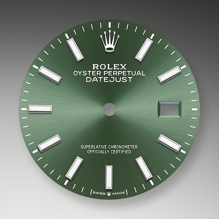The dial is the distinctive face of a Rolex watch, the feature most responsible for its identity and readability. Characterised by hour markers fashioned from gold to prevent tarnishing, every Rolex dial is designed and manufactured in-house, largely by hand to ensure perfection.