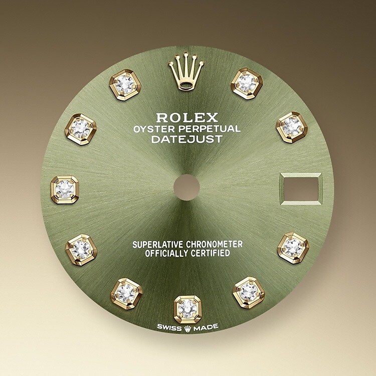 The dial is the distinctive face of a Rolex watch, the feature most responsible for its identity and readability. Characterised by hour markers fashioned from gold to prevent tarnishing, every Rolex dial is designed and manufactured in-house, largely by hand to ensure perfection.