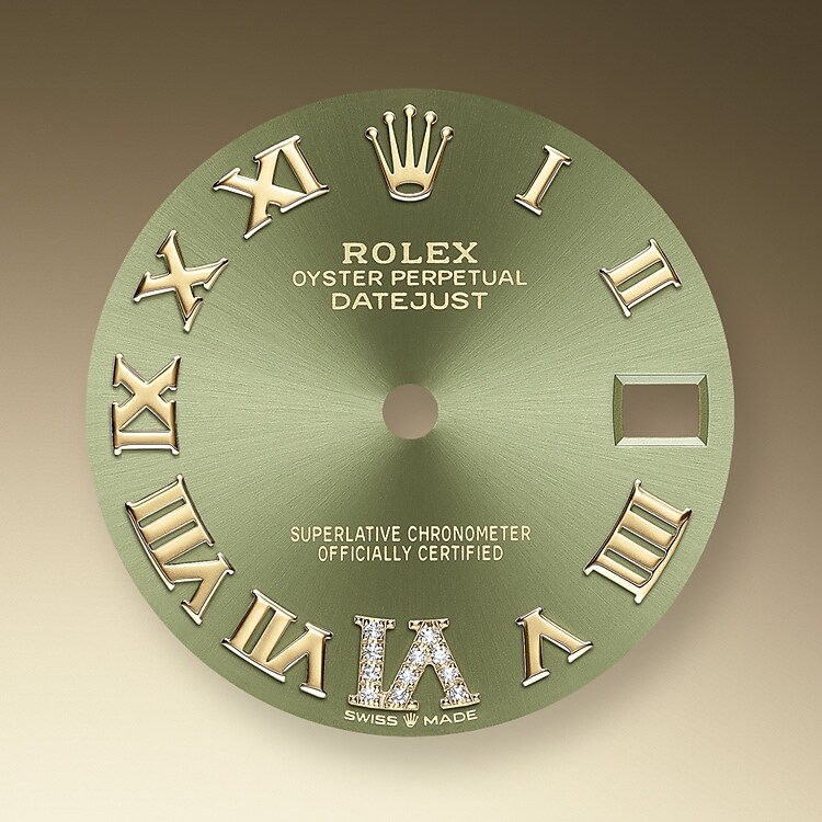 Der Radialschliff auf den Rolex Zifferblättern ist in der Uhrmacherei ein bevorzugtes Verfahren, um Farbe mit einem intensiven Metallton auf das Zifferblatt aufzubringen, wie es bei Silbergrau, Rhodium und Ruthenium der Fall ist.
