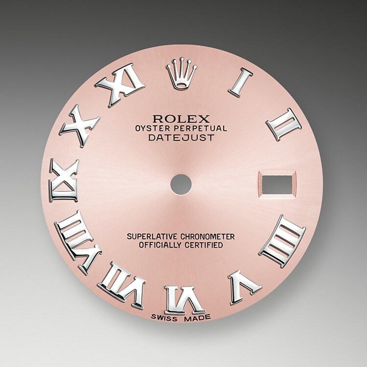 Der Radialschliff auf den Rolex Zifferblättern ist in der Uhrmacherei ein bevorzugtes Verfahren, um Farbe mit einem intensiven Metallton auf das Zifferblatt aufzubringen, wie es bei Silbergrau, Rhodium und Ruthenium der Fall ist.
