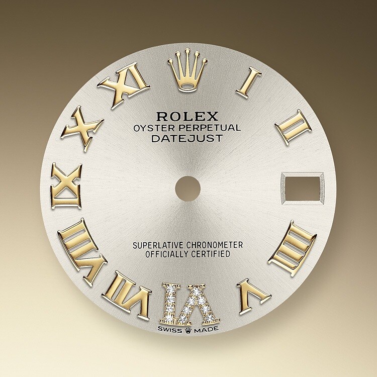 The dial is the distinctive face of a Rolex watch, the feature most responsible for its identity and readability. Characterised by hour markers fashioned from gold to prevent tarnishing, every Rolex dial is designed and manufactured in-house, largely by hand to ensure perfection.