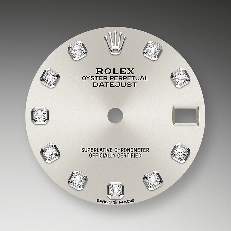 The dial is the distinctive face of a Rolex watch, the feature most responsible for its identity and readability. Characterised by hour markers fashioned from gold to prevent tarnishing, every Rolex dial is designed and manufactured in-house, largely by hand to ensure perfection.