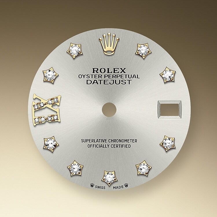 Der Radialschliff auf den Rolex Zifferblättern ist in der Uhrmacherei ein bevorzugtes Verfahren, um Farbe mit einem intensiven Metallton auf das Zifferblatt aufzubringen, wie es bei Silbergrau, Rhodium und Ruthenium der Fall ist.