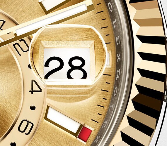 Datumsanzeiger der Rolex Sky-Dweller