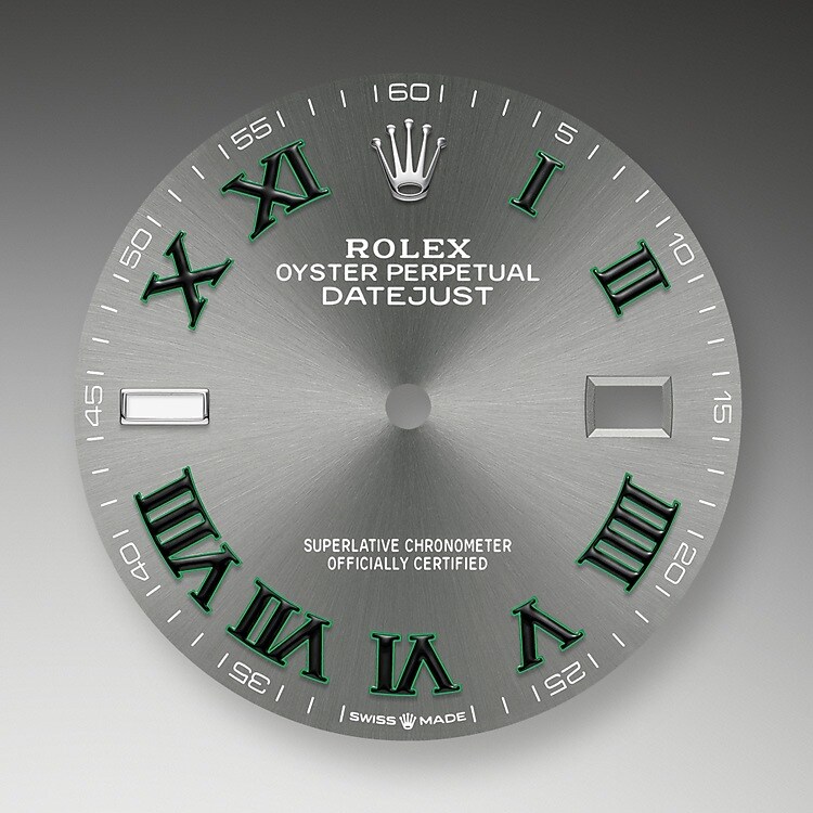 The dial is the distinctive face of a Rolex watch, the feature most responsible for its identity and readability. Characterised by hour markers fashioned from gold to prevent tarnishing, every Rolex dial is designed and manufactured in-house, largely by hand to ensure perfection.