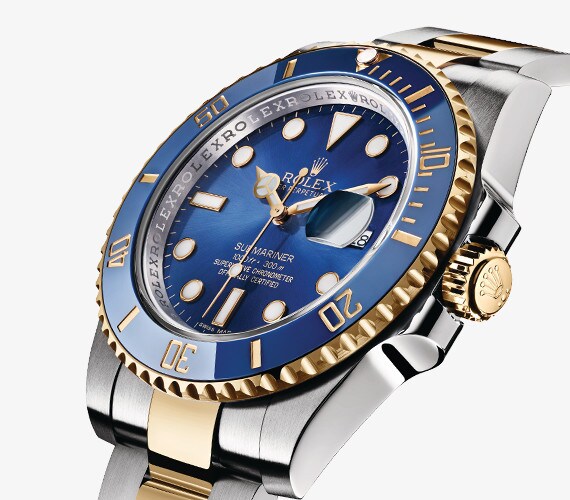 Seitenansicht einer Rolex Submariner