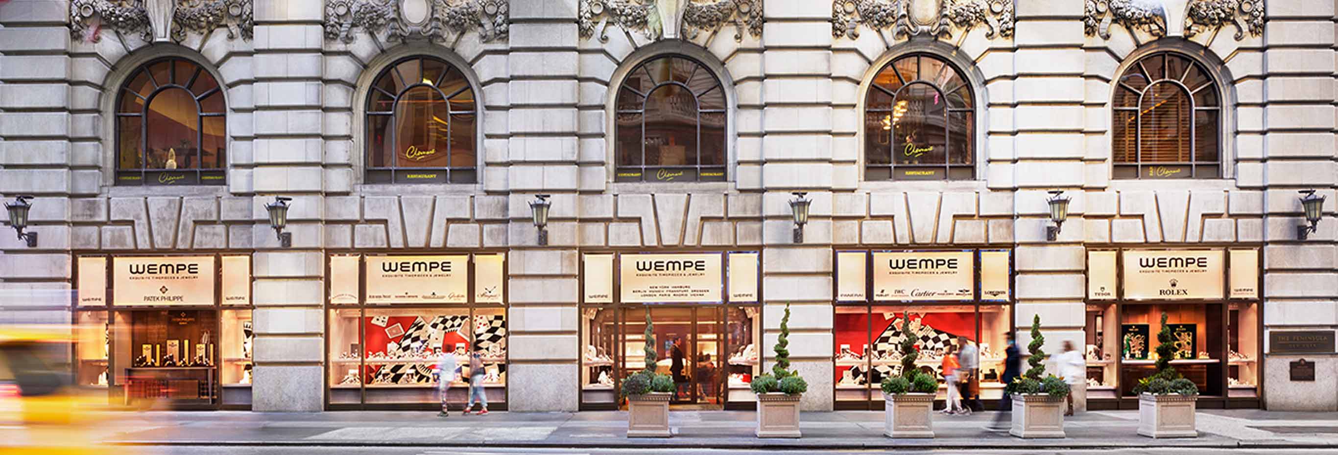 Exterior view of the New York showroom Exterior view of the New York showroom