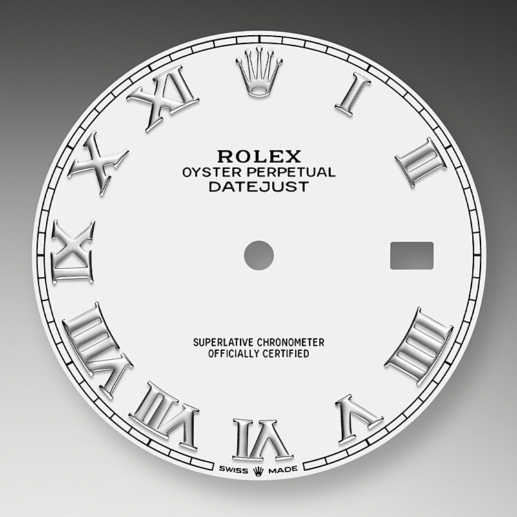 The dial is the distinctive face of a Rolex watch, the feature most responsible for its identity and readability. Characterised by hour markers fashioned from gold to prevent tarnishing, every Rolex dial is designed and manufactured in-house, largely by hand to ensure perfection.
