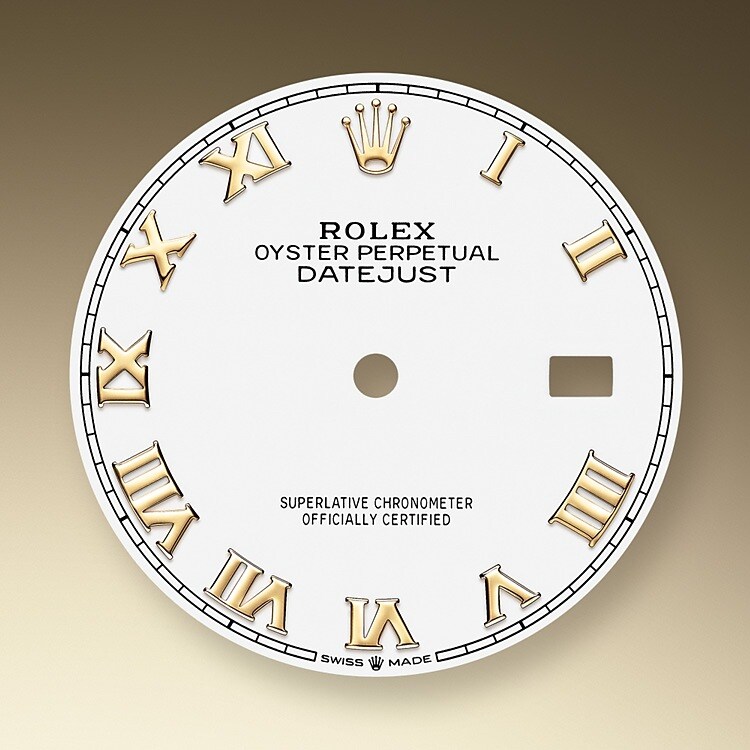 The dial is the distinctive face of a Rolex watch, the feature most responsible for its identity and readability. Characterised by hour markers fashioned from gold to prevent tarnishing, every Rolex dial is designed and manufactured in-house, largely by hand to ensure perfection.